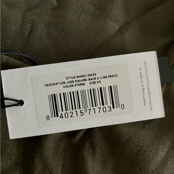 Who What Wear Jade Square Back A-Line Dress - Picture 4 of 5